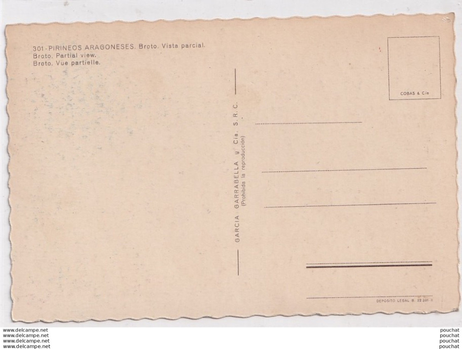 O12- PIRINEOS ARAGONESES - BROTO - VISTA PARCIAL - VUE GENERALE   - (  2 SCANS ) - Huesca