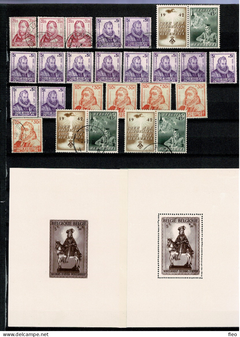 1942 BL15*/BL16* & Series 593/600/601 °-*-**  (100 Timbres) & 602** +  2x 602° - Gebraucht