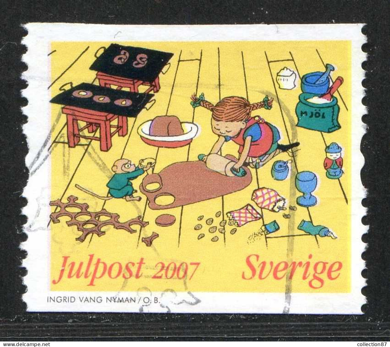 Réf 77 < SUEDE Année 2007 < Yvert N° 2591 Ø Used < SWEDEN < Noel - Gebraucht