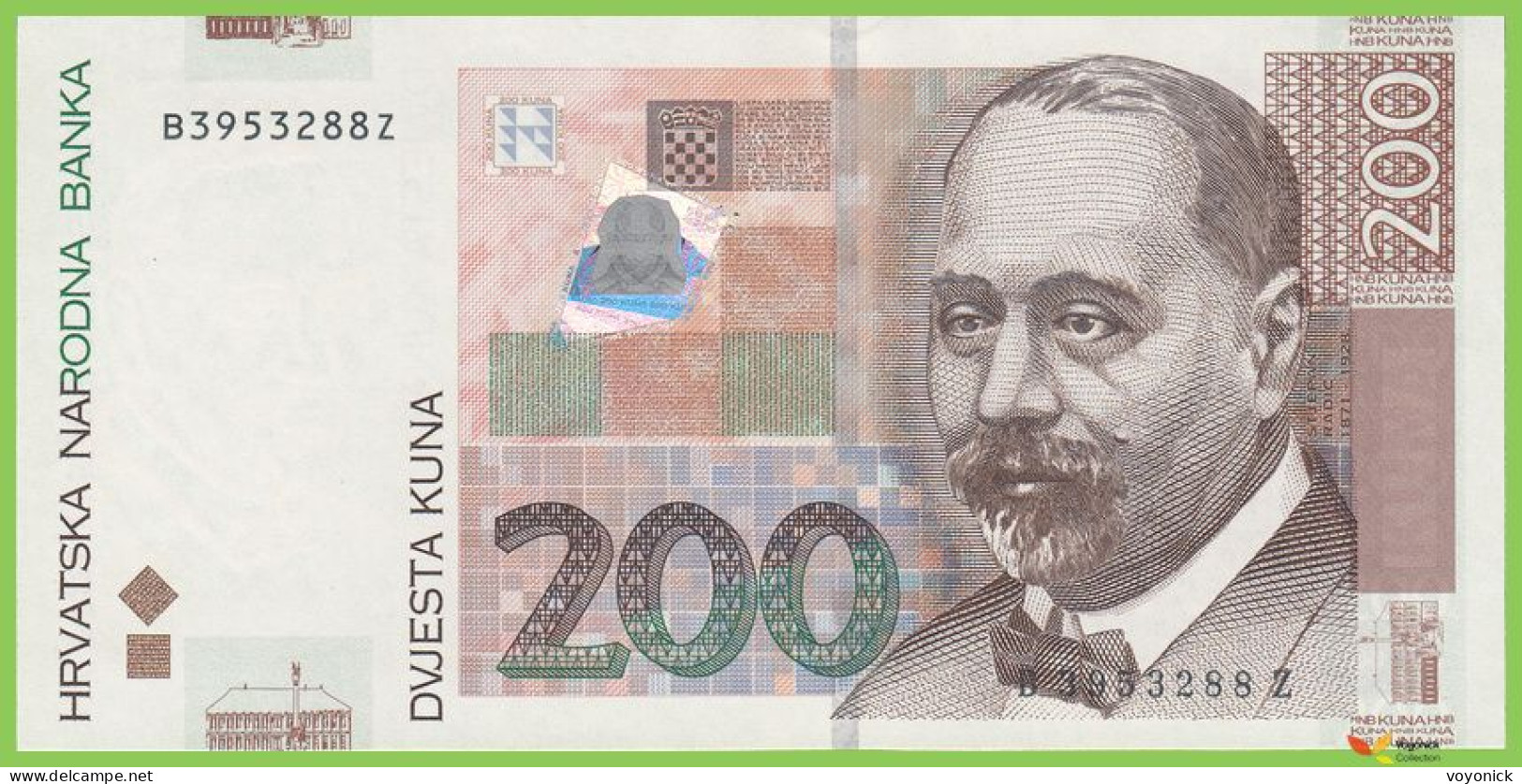 Voyo CROATIA 200 Kuna 2002 P42a B506a B-Z UNC - Kroatien