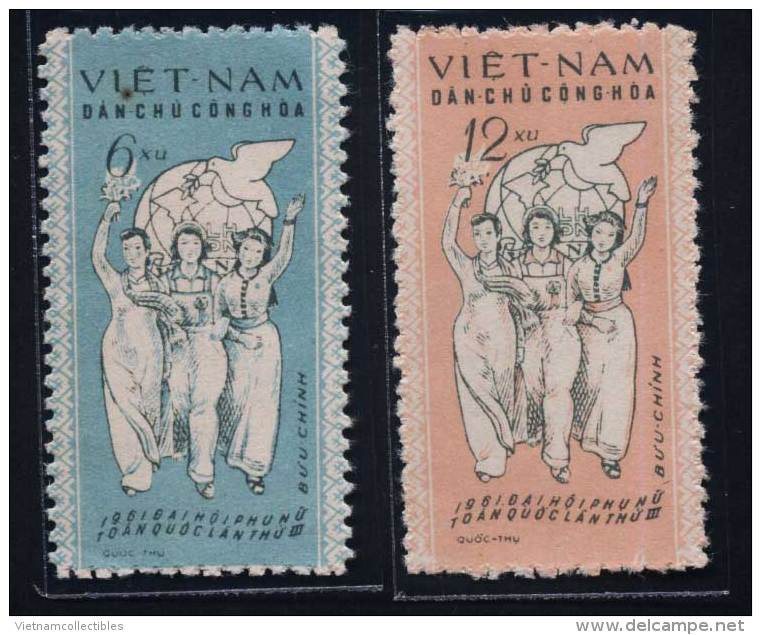North Vietnam Viet Nam MNH Stamps 1961 : 3rd National Congress Of Vietnamese Women's Union / Costume (Ms080) - Vietnam