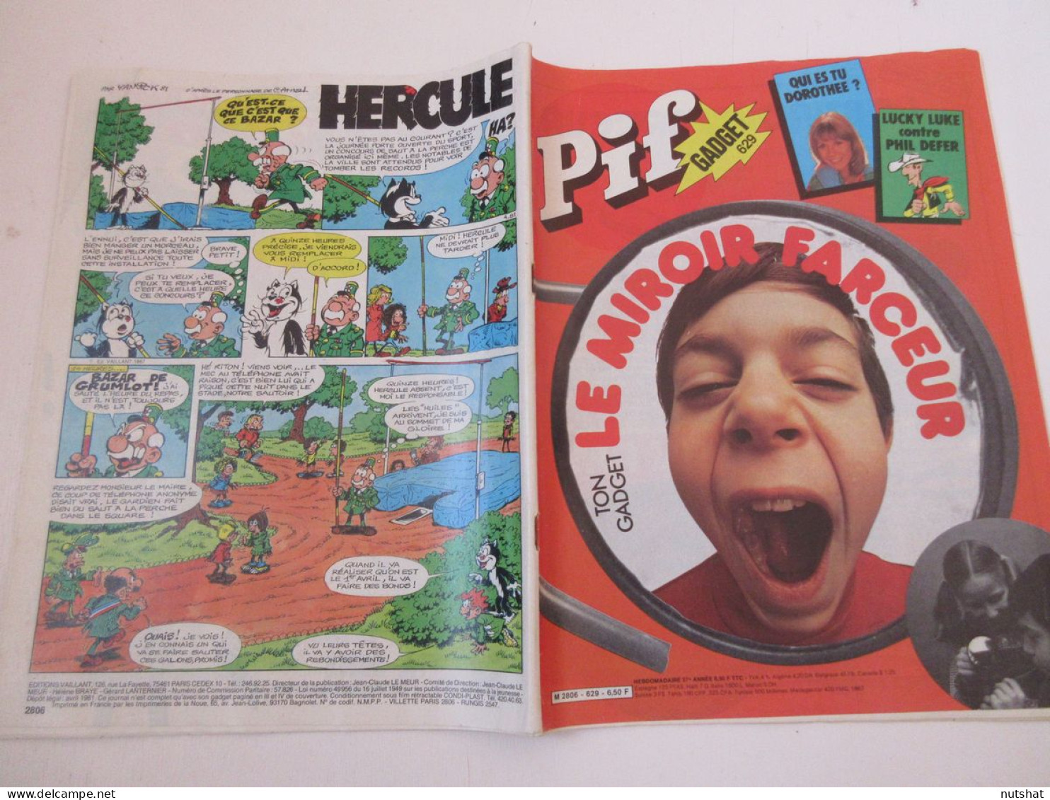 PIF GADGET 629 04.1981 DOROTHEE DOC JUSTICE CONCOURS BUBBLE YUM PUB BIG JIM - Vaillant