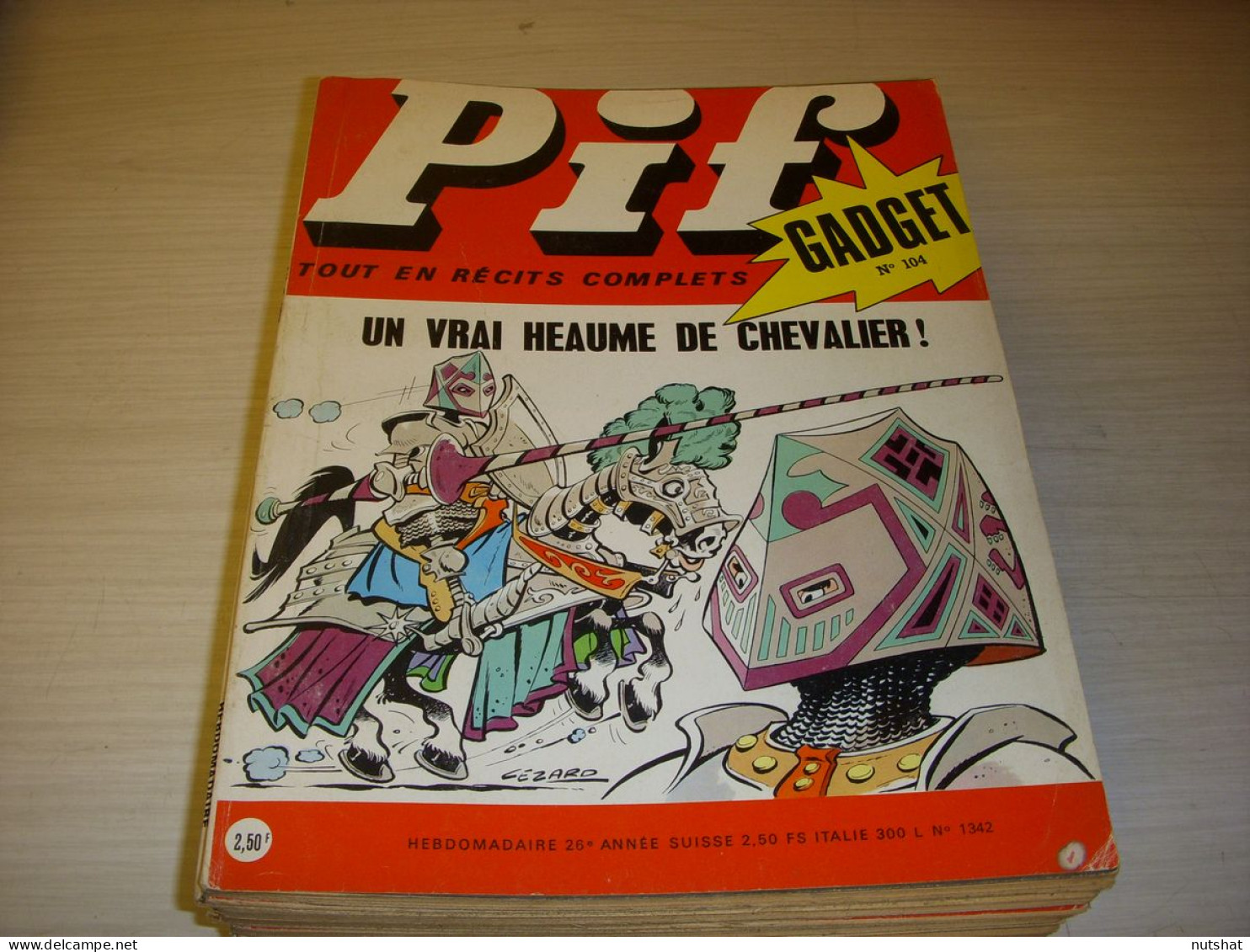 PIF GADGET 104 02.1971 Dr JUSTICE Les AS Le GRELE 7/13 PIFOU JEU CONCOURS PRIME - Vaillant
