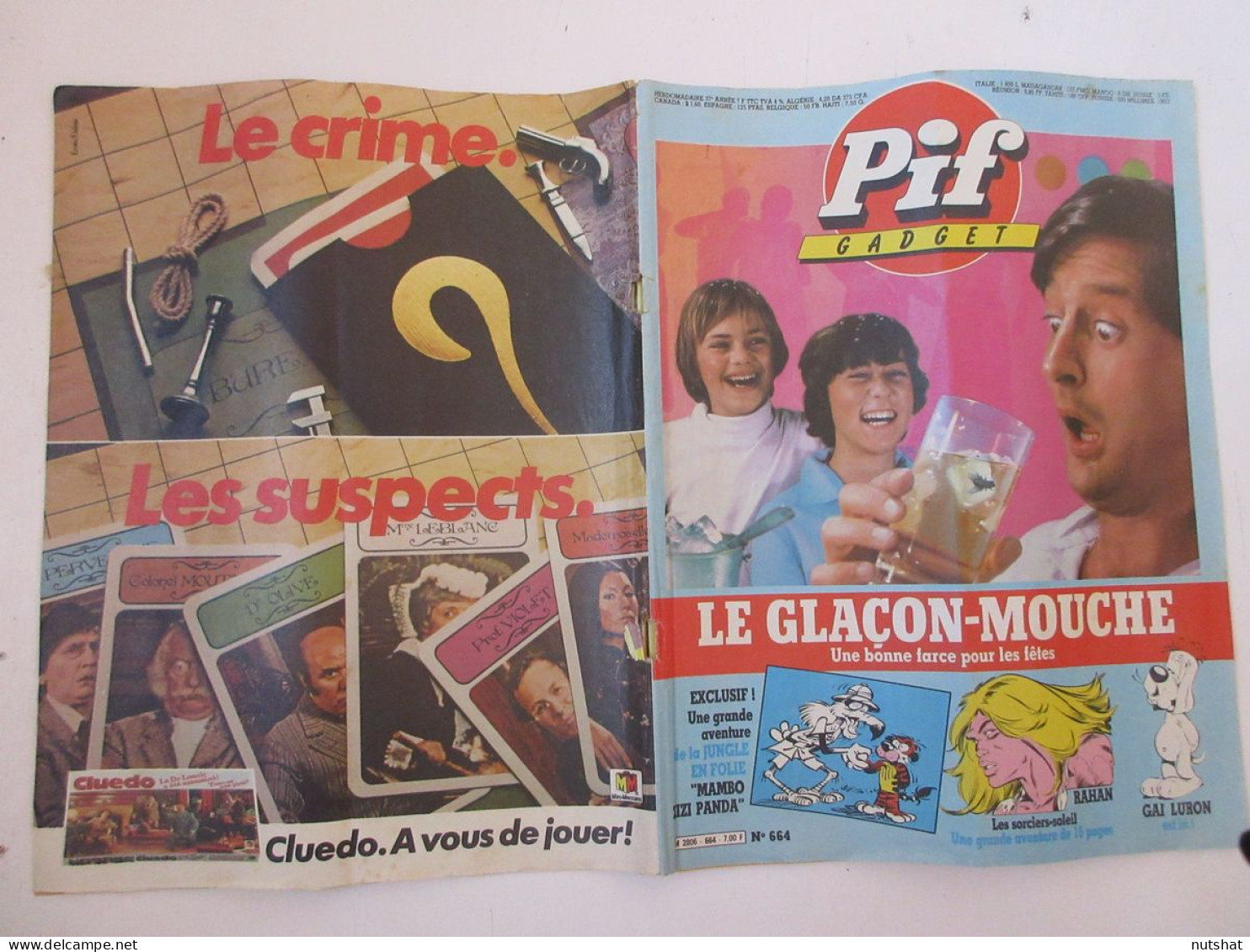 PIF GADGET 664 12.1981 RAHAN Les SERPENTS SOLEIL GOTLIB GAI LURON Les POLES  - Vaillant