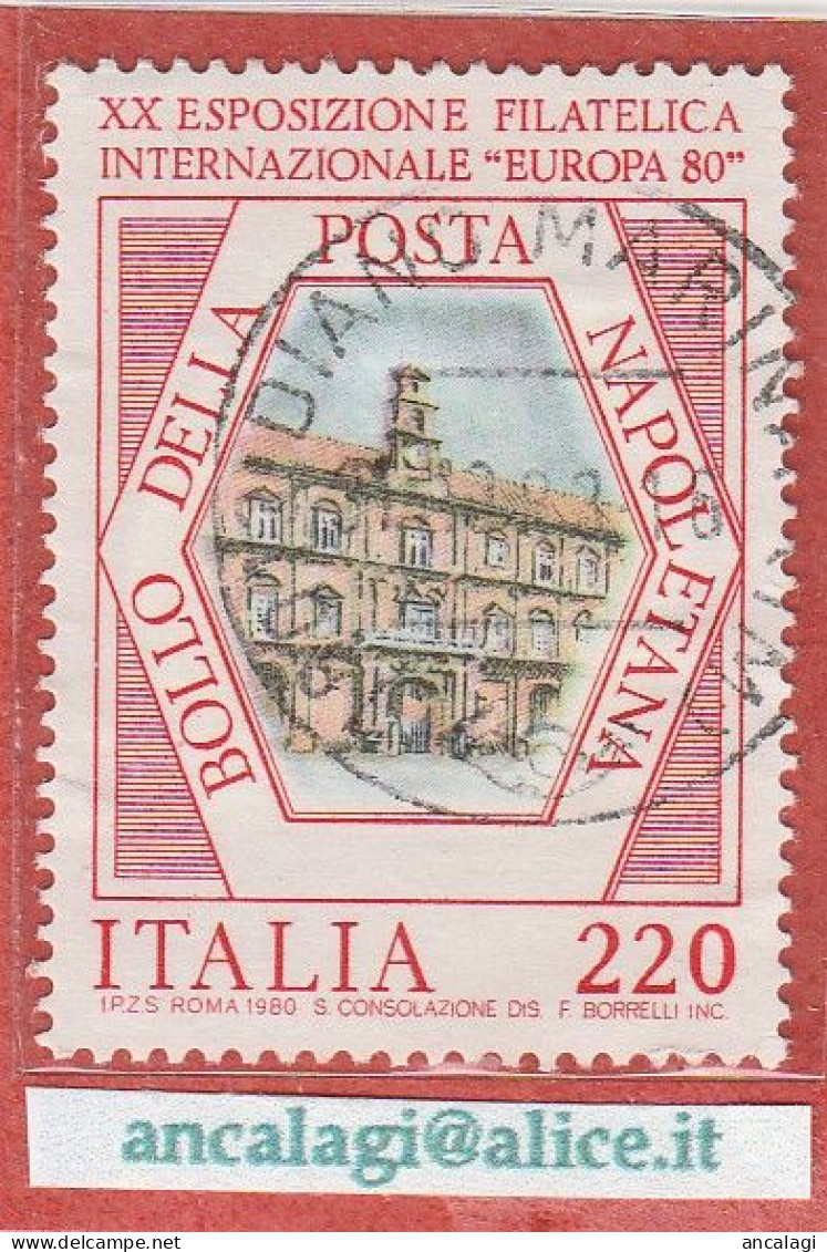 USATI ITALIA 1980 - Ref.0424 "ESPOSIZIONE FILATELICA DI NAPOLI" 1 Val. - - 1971-80: Gebraucht