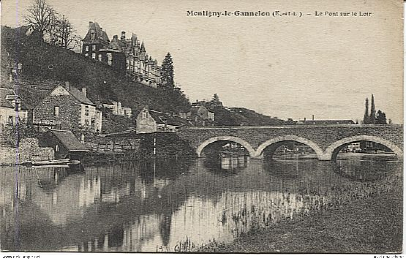 X115507 EURE ET LOIR MONTIGNY LE GANNELON LE PONT SUR LE LOIR - Montigny-le-Gannelon