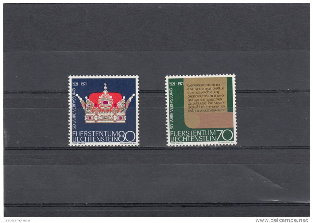 Liechtenstein Nº 489 Al 490 - Unused Stamps