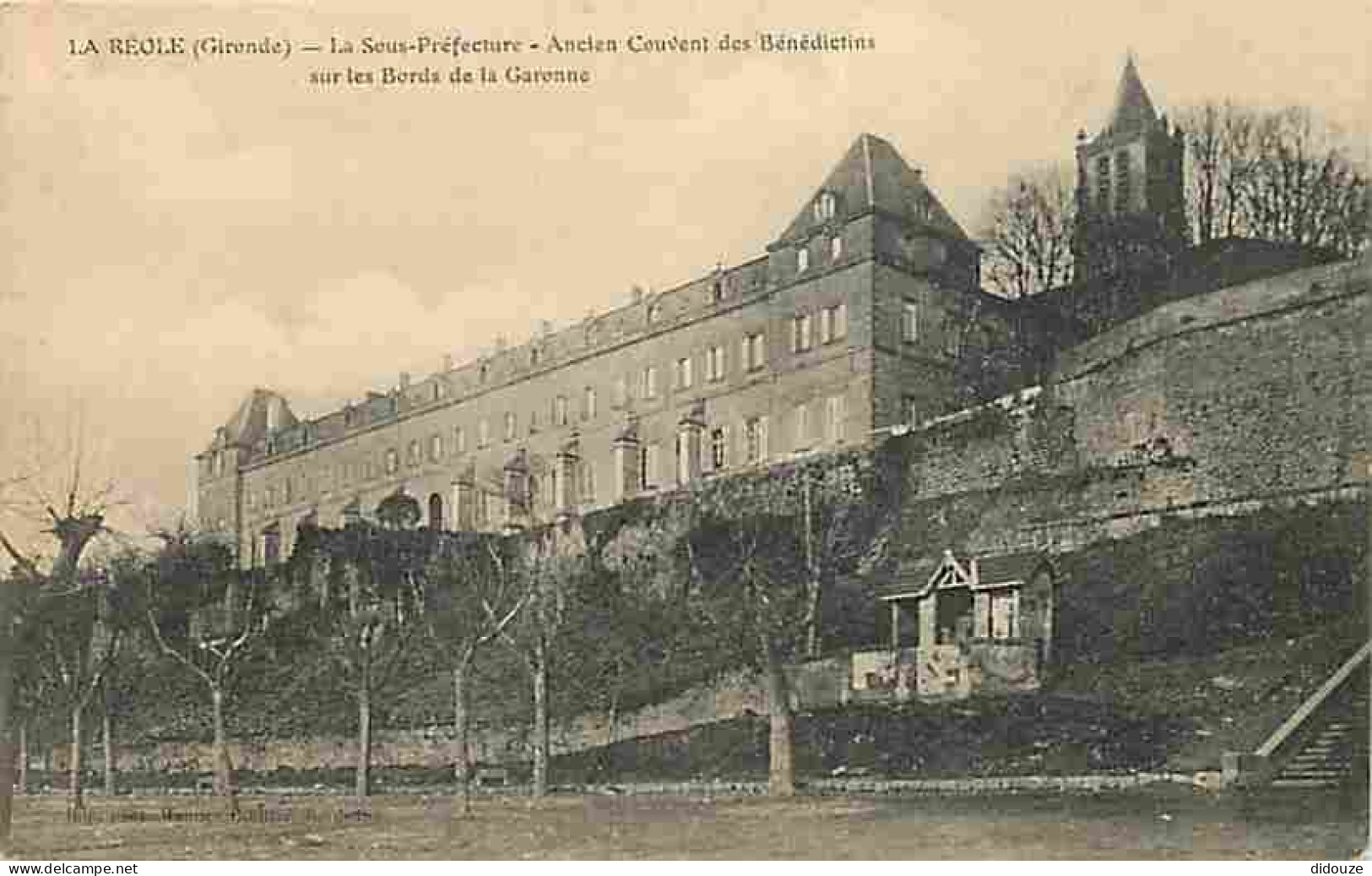 33 - La Réole - La Sous-Préfecture - Ancien Couvent Des Bénédictins Sur Les Bords De La Garonne - CPA - Voir Scans Recto - La Réole