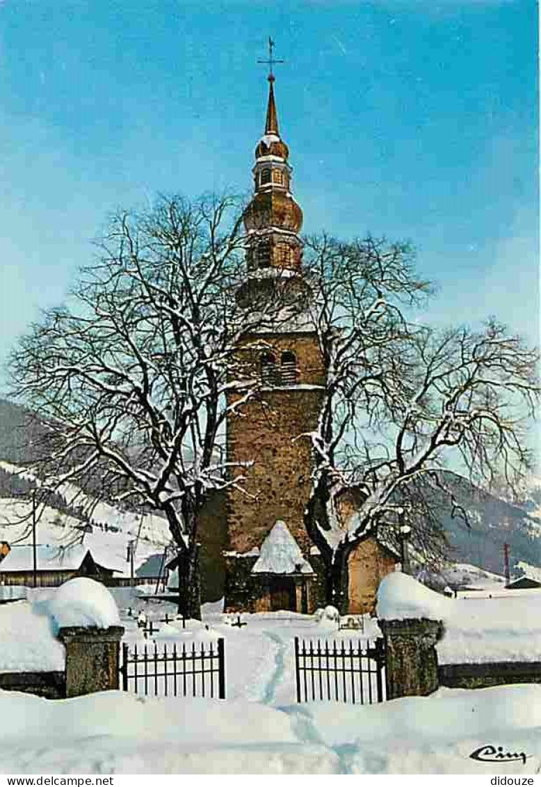 74 - La Chapelle D'Abondance - L'église Sous La Neige - Hiver - Neige - CPM - Voir Scans Recto-Verso - La Chapelle-d'Abondance