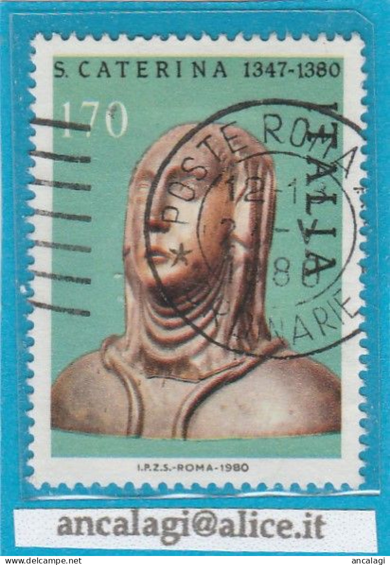 USATI ITALIA 1980 - Ref.0426B "SANTA CATERINA" 1 Val. - - 1971-80: Afgestempeld