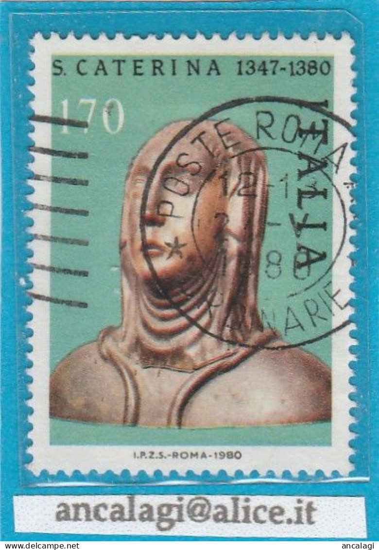 USATI ITALIA 1980 - Ref.0426B "SANTA CATERINA" 1 Val. - - 1971-80: Gebraucht