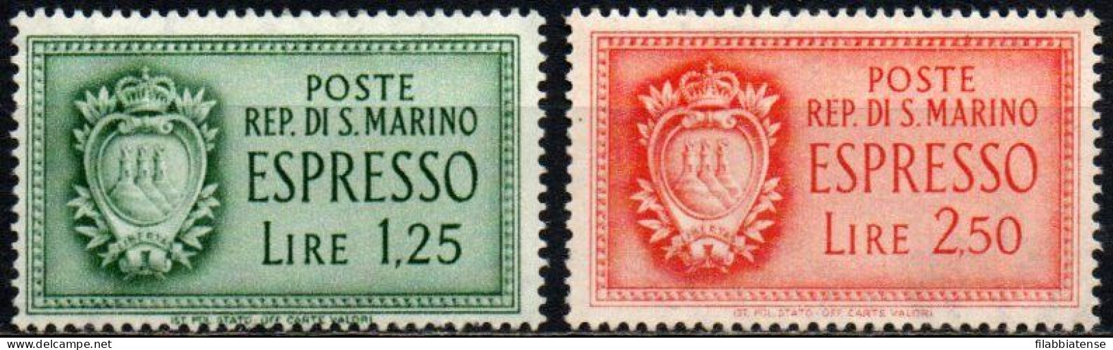 1943 - San Marino E 9/E 10 Espressi  ++++++ - Neufs