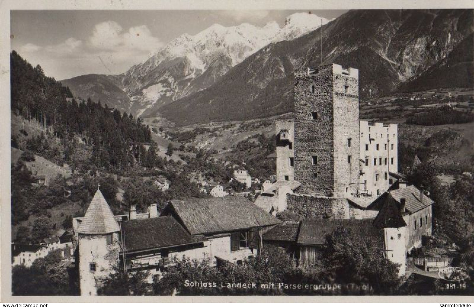 34049 - Österreich - Landeck - Schloss Mit Parseiergruppe - 1932 - Landeck