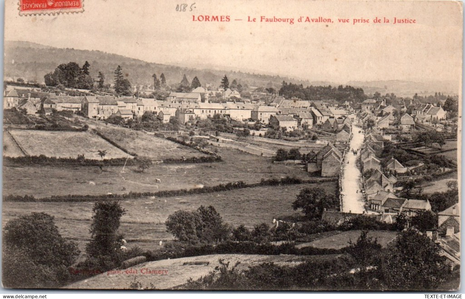 58 LORMES - Le Faubourg D'avallon  - Lormes
