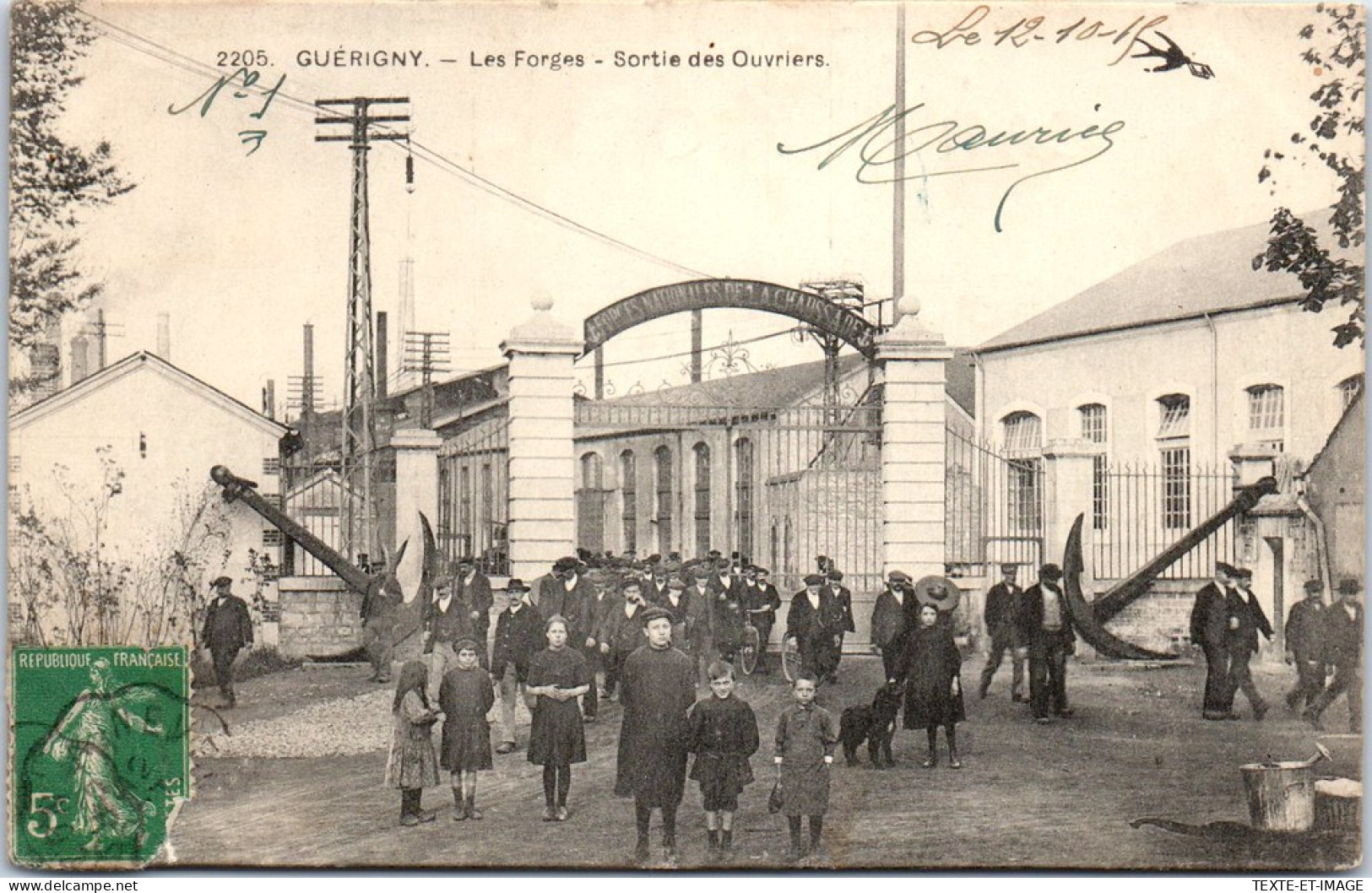 58 GUERIGNY - Les Forges - Sortie Des Ouvriers  - Guerigny