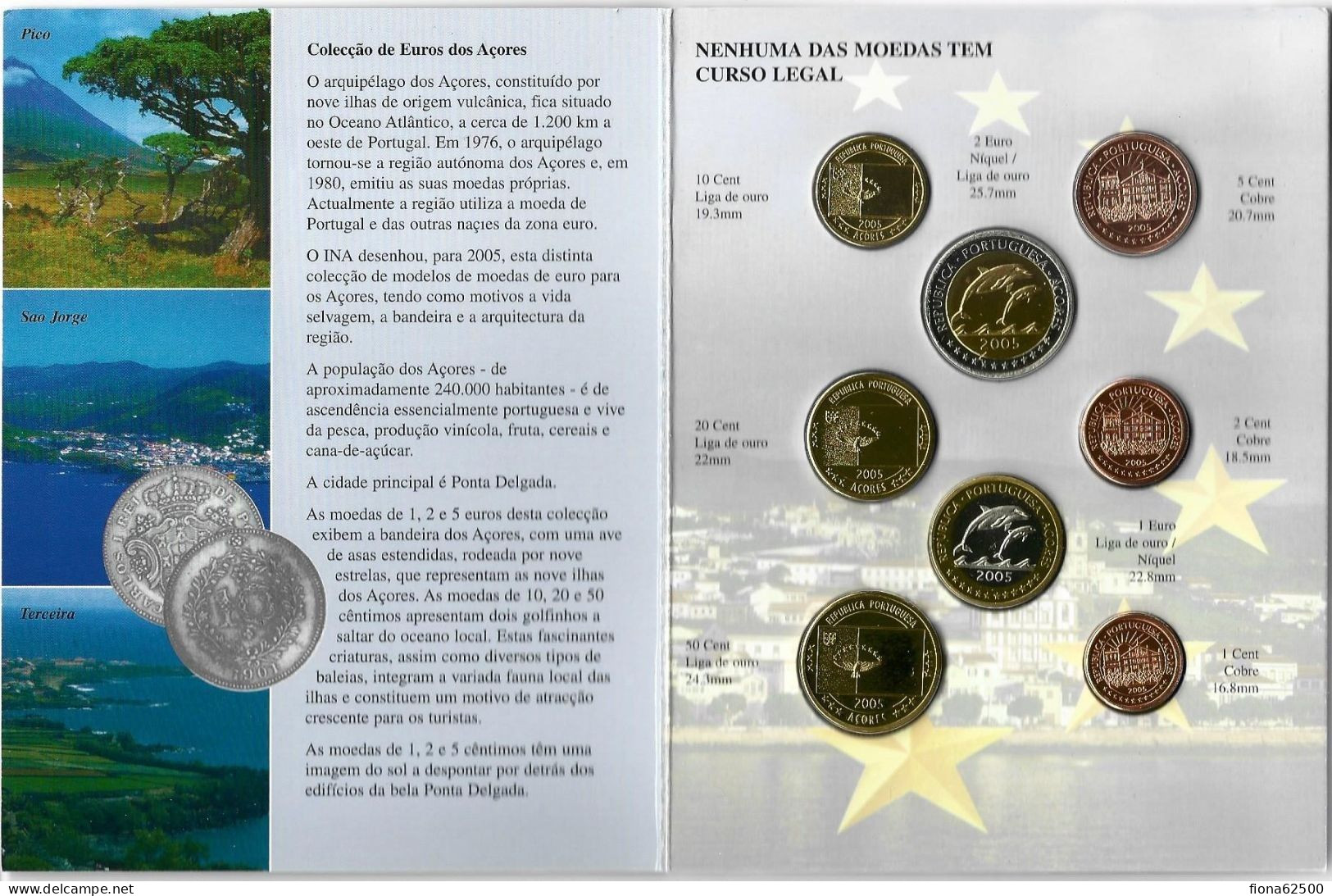 SERIE € ESSAIS 2005 . ACORES . - Pruebas Privadas