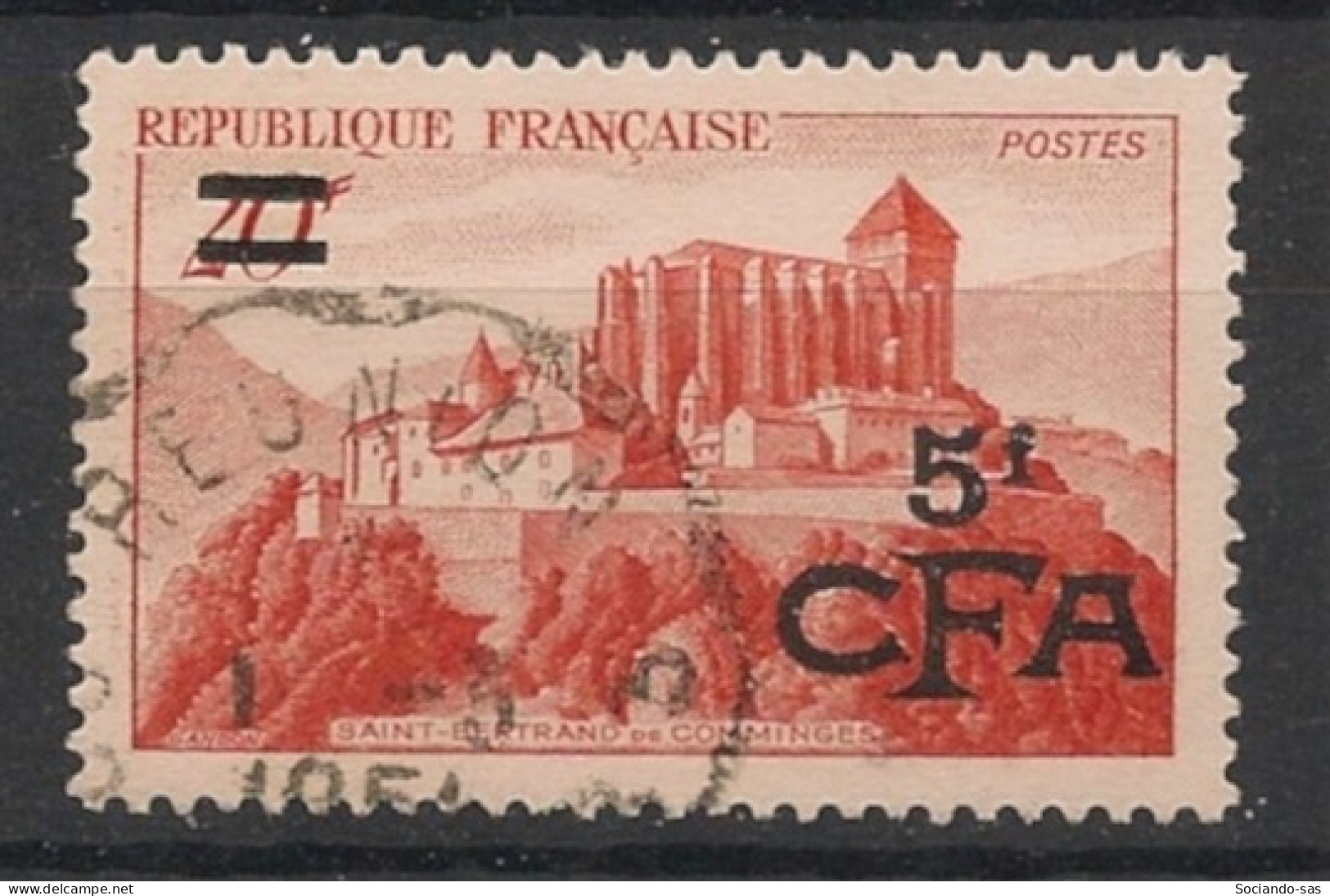 REUNION - 1949-52 - N°YT. 298 - St Bertrand De Comminges 5f Sur 20f - Oblitéré / Used - Usati