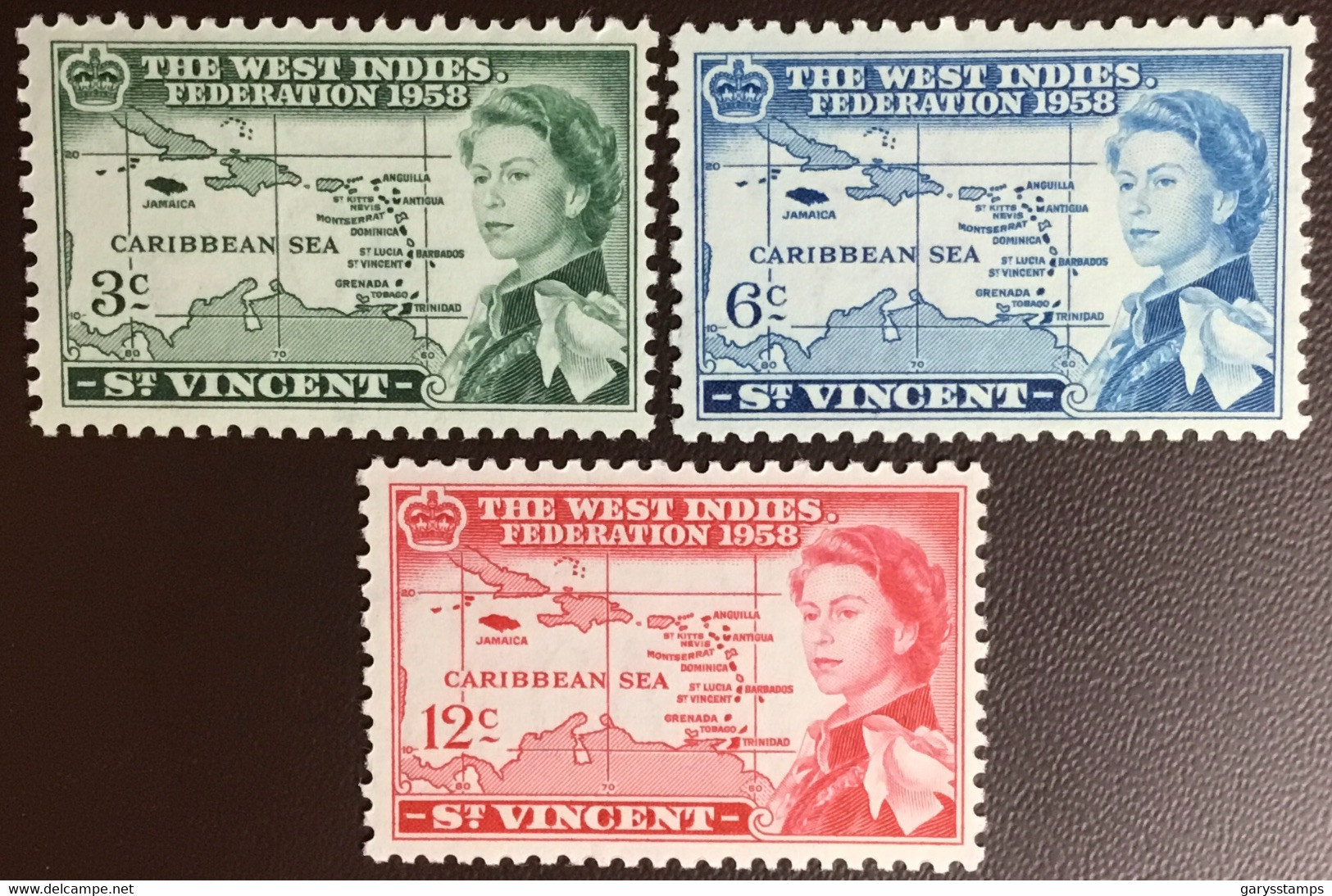 St Vincent 1958 Caribbean Federation MNH - St.Vincent (...-1979)
