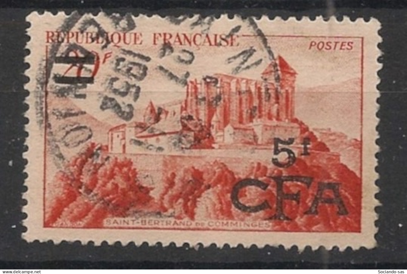 REUNION - 1949-52 - N°YT. 298 - St Bertrand De Comminges 5f Sur 20f - Oblitéré / Used - Usati