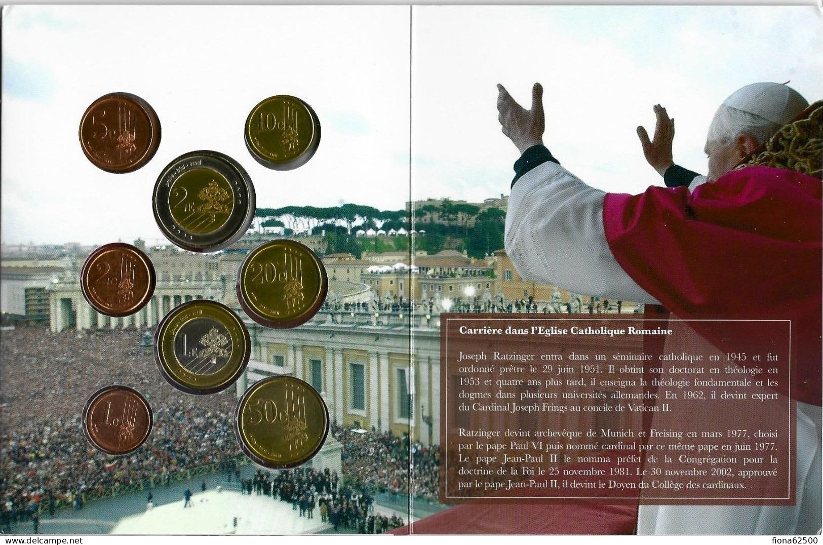 SERIE € ESSAIS 2005 . VATICAN . BENOÎT XVI . - Pruebas Privadas