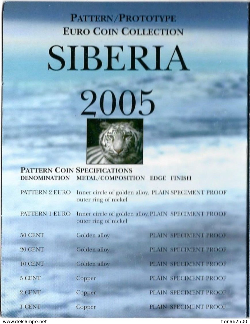 SERIE € ESSAIS 2005 . SIBERIE . - Private Proofs / Unofficial