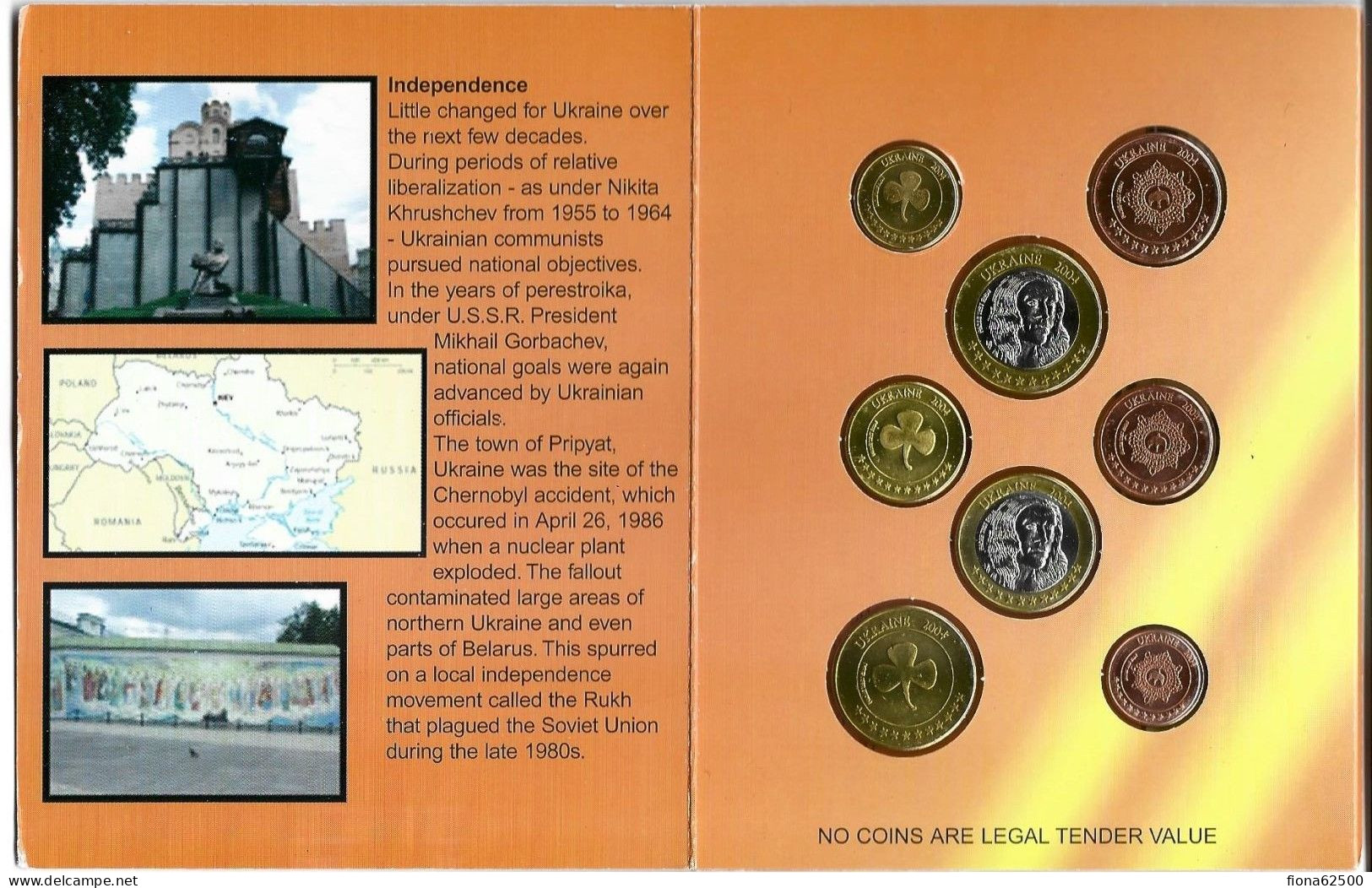 SERIE € ESSAIS 2004 . UKRAINE . - Private Proofs / Unofficial