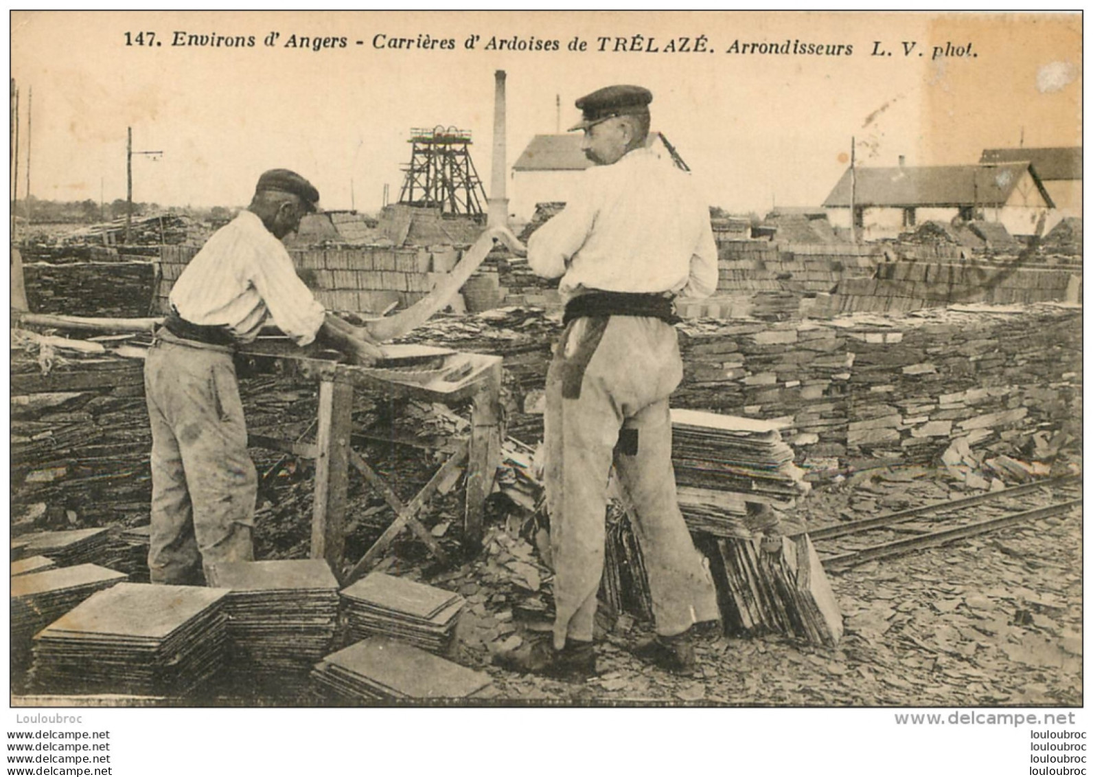 CARRIERES D'ARDOISES DE TRELAZE ARRONDISSEURS - Sonstige & Ohne Zuordnung