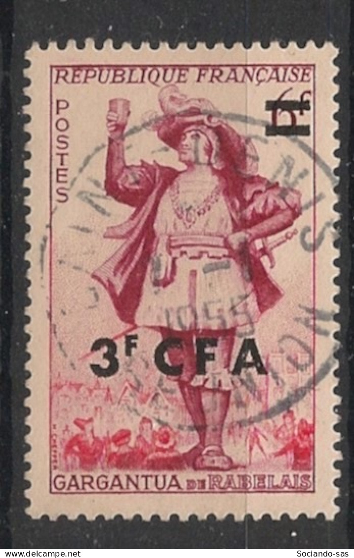 REUNION - 1953-54 - N°YT. 311 - Gargantua 3f Sur 6f - Oblitéré / Used - Usati