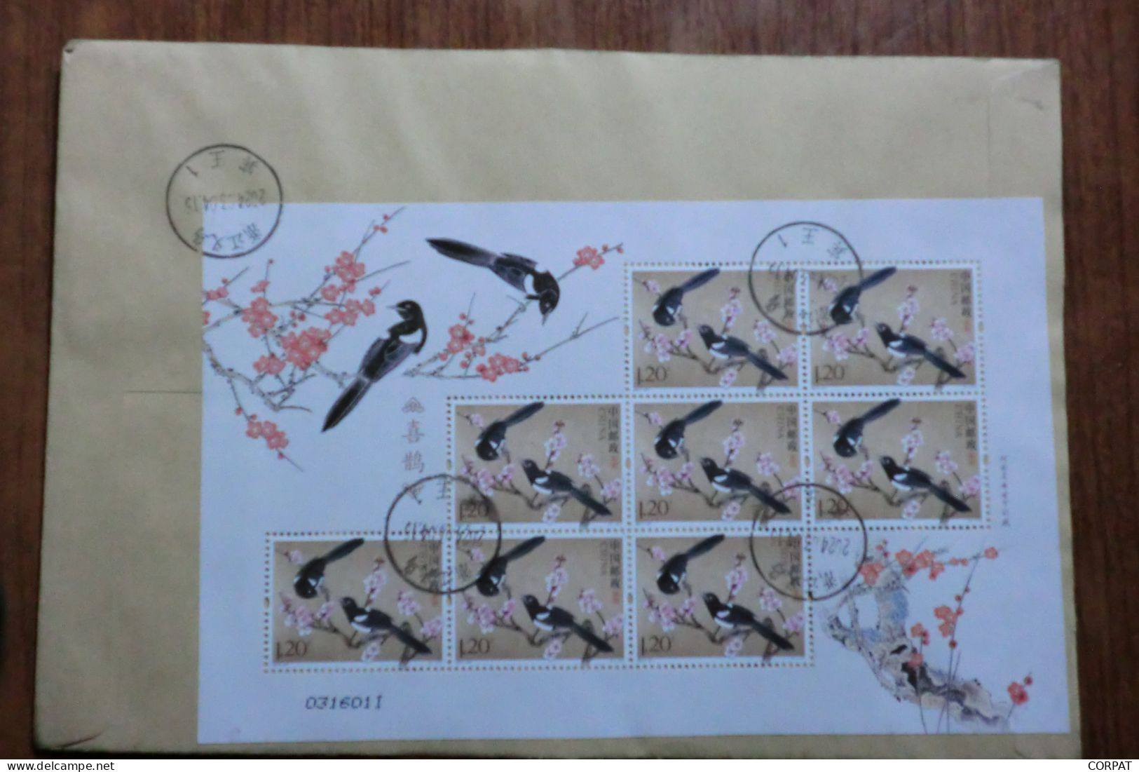 China.Souvenir Sheet  On Registered Envelope - Covers & Documents