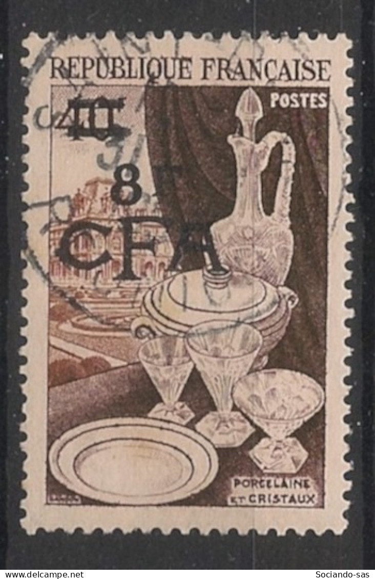 REUNION - 1953-54 - N°YT. 315 - Porcelaine 8f Sur 40f - Oblitéré / Used - Used Stamps