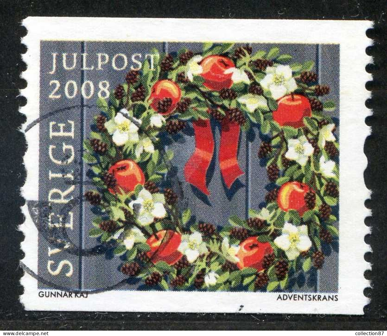 Réf 77 < SUEDE Année 2008 < Yvert N° 2648  Ø Used < SWEDEN < Noel - Gebraucht