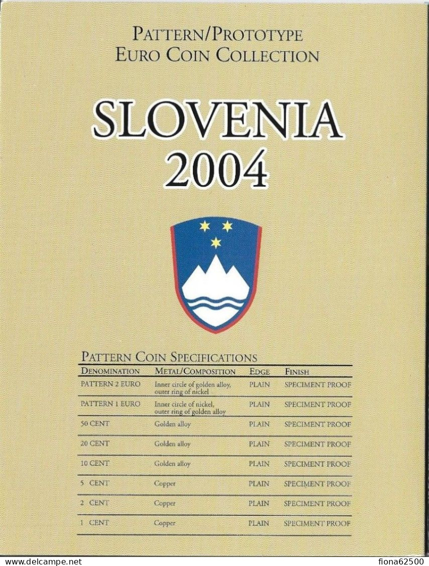 SERIE € ESSAIS 2004 . SLOVENIE . - Privatentwürfe