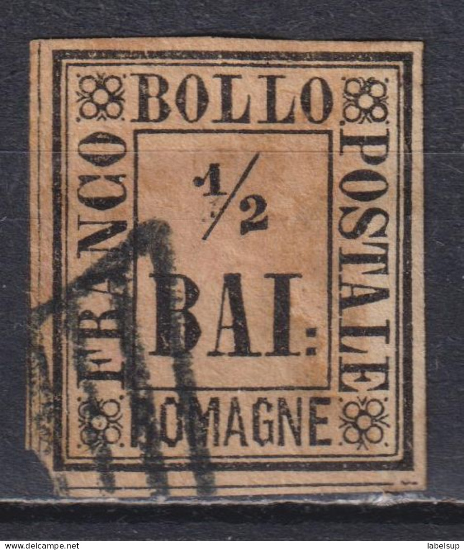 Timbre Oblitéré D'Italie, Romagne De 1859 N° 1 ATTENTION FAUX !!! - Romagna