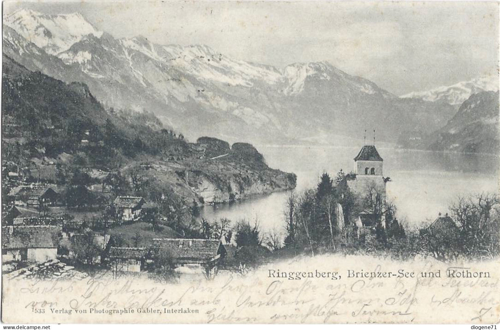 Ringgenberg Brienzer-See Und Rothorn 1901 - Ringgenberg