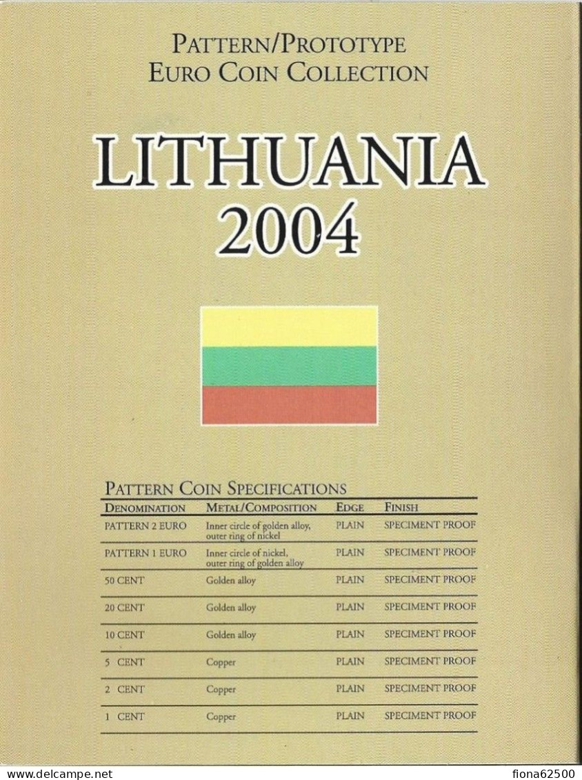 SERIE € ESSAIS 2004 .LITUANIE . - Pruebas Privadas