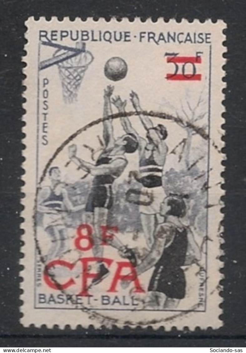 REUNION - 1955-56 - N°YT. 326 - Basket-ball 8f Sur 30f - Oblitéré / Used - Used Stamps