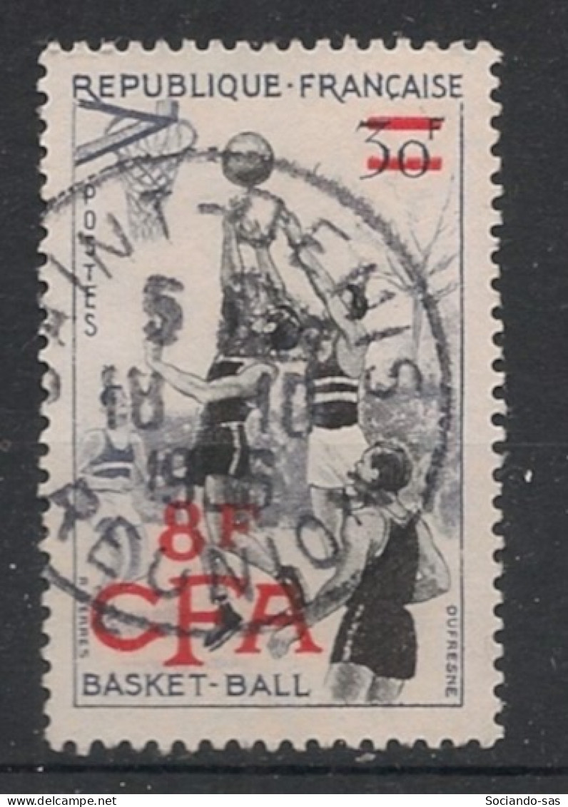 REUNION - 1955-56 - N°YT. 326 - Basket-ball 8f Sur 30f - Oblitéré / Used - Usati