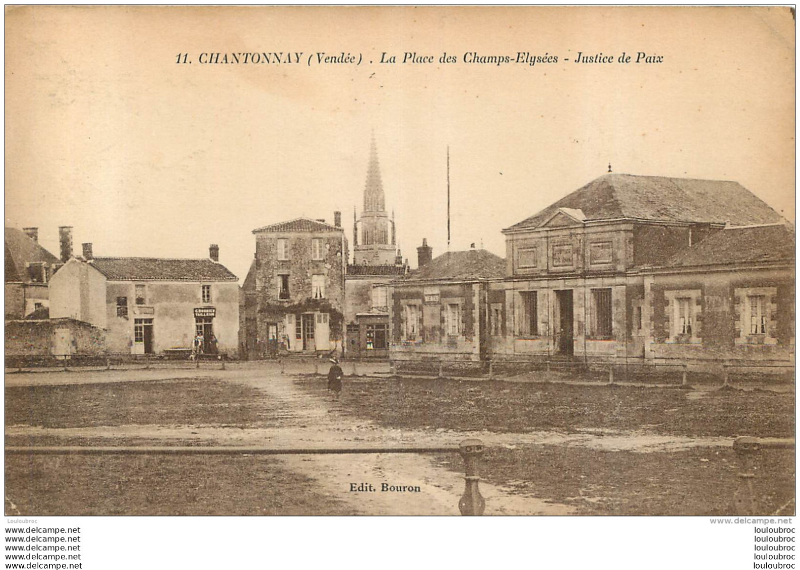 RARE CHANTONNAY LA PLACE DES CHAMPS ELYSEES JUSTICE DE PAIX - Chantonnay