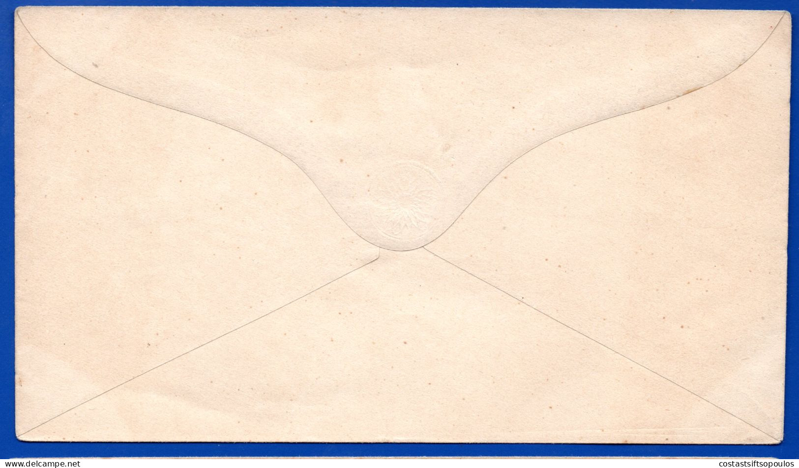 2878. AUSTRIA,1861 3 KR.STATIONERY. STAINS - Briefe