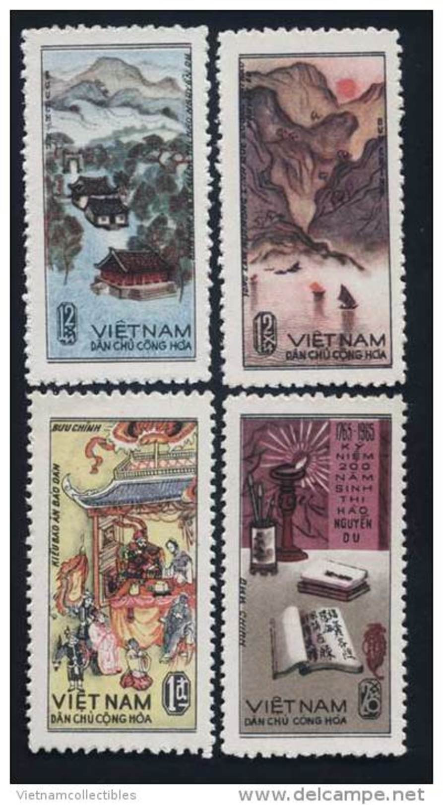 North Vietnam Viet Nam MNH Perf Stamps 1965 : Birth Bicentenary Of Freat Poet Nguyen Du (Ms177) - Vietnam