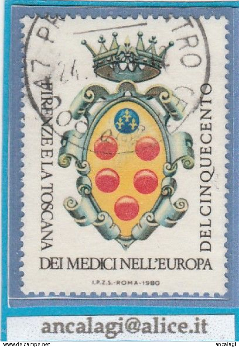 USATI ITALIA 1980 - Ref.0431B "FIRENZE E LA TOSCANA DEI MEDICI" Appendice - - 1971-80: Used