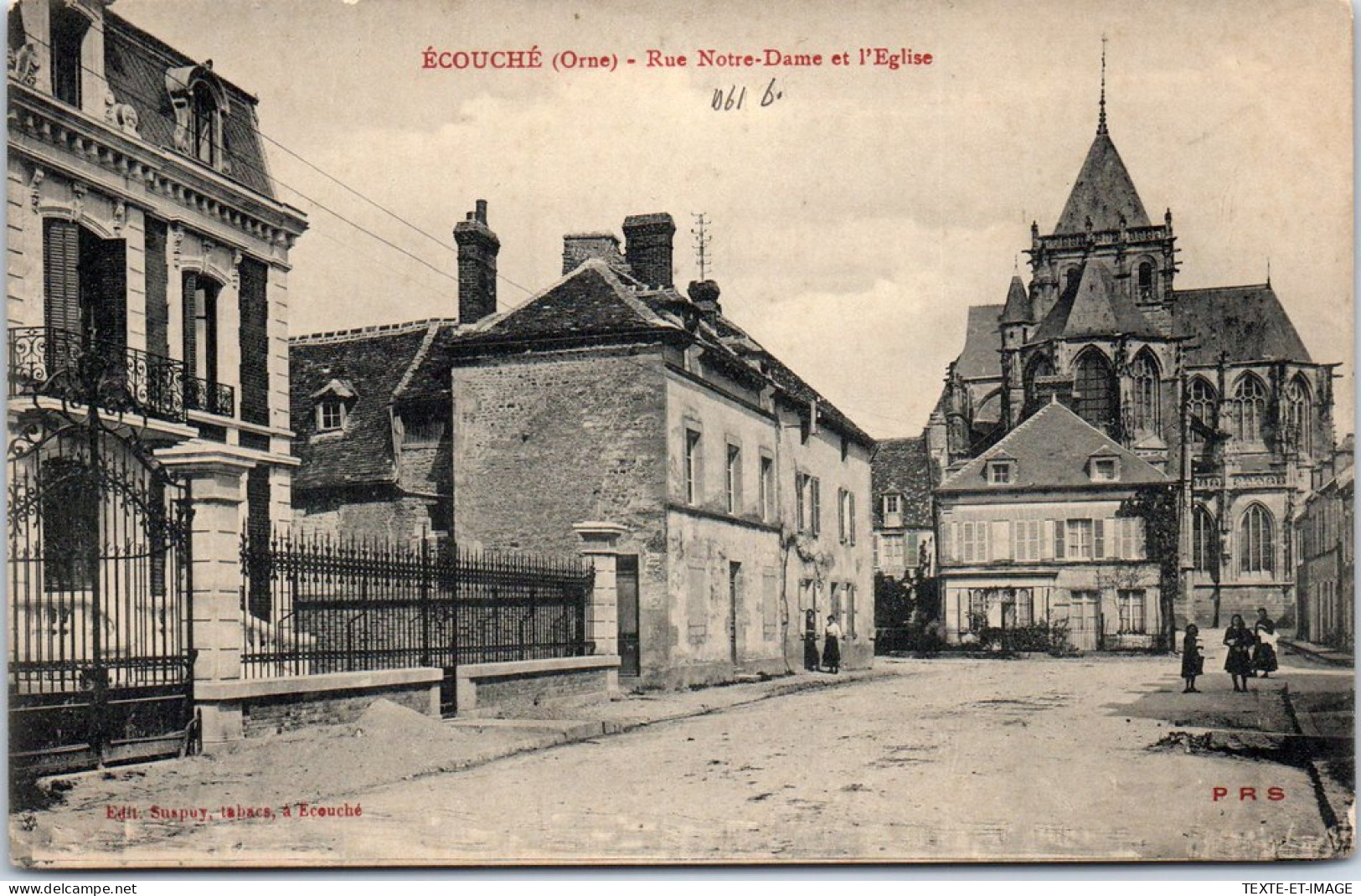 61 ECOUCHE - La Rue Notre Dame Et L'eglise. - Ecouche