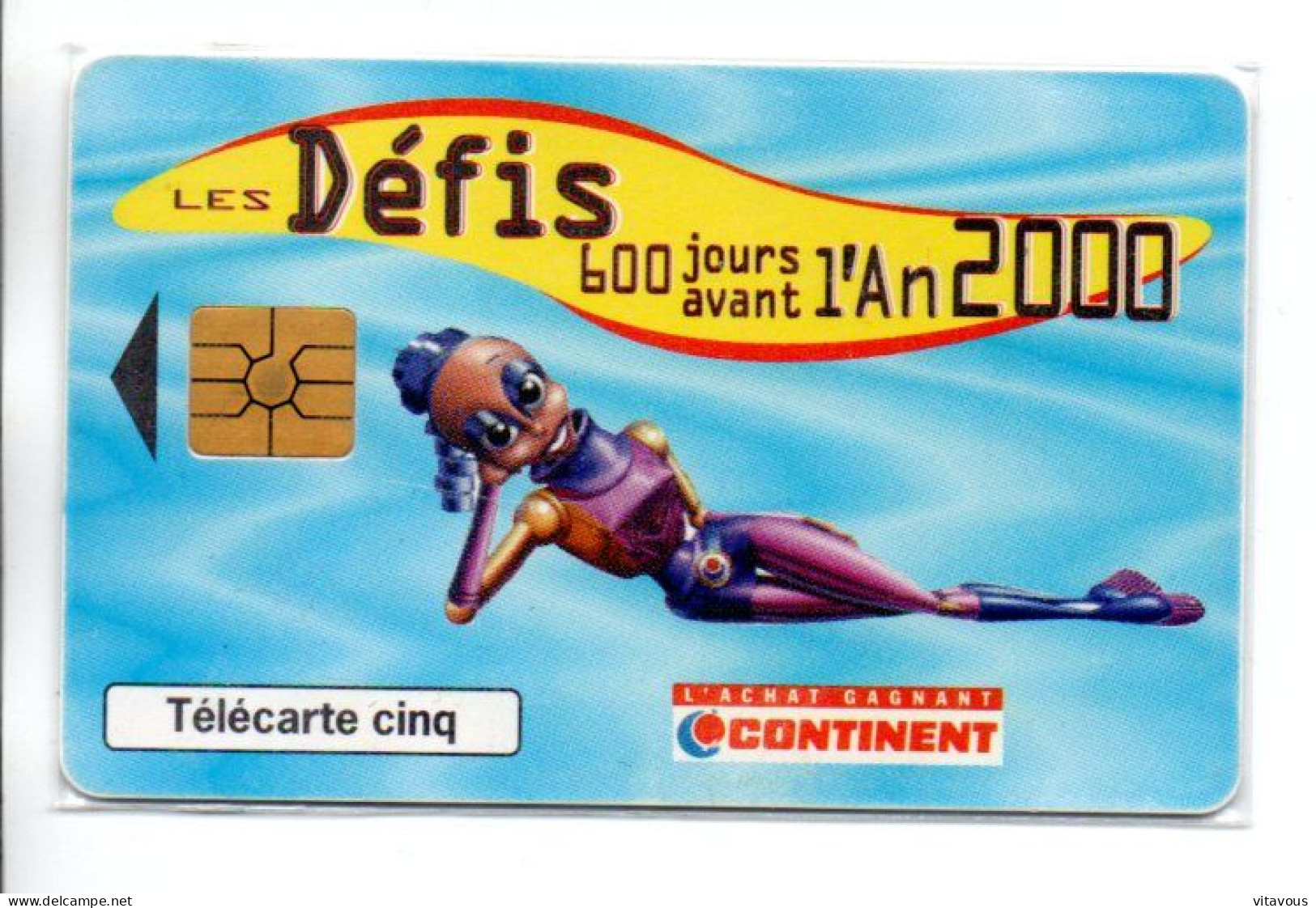 GN 443 Continent Les Défis  Télécarte FRANCE 5 Unités Phonecard  (K 163) - 5 Unités