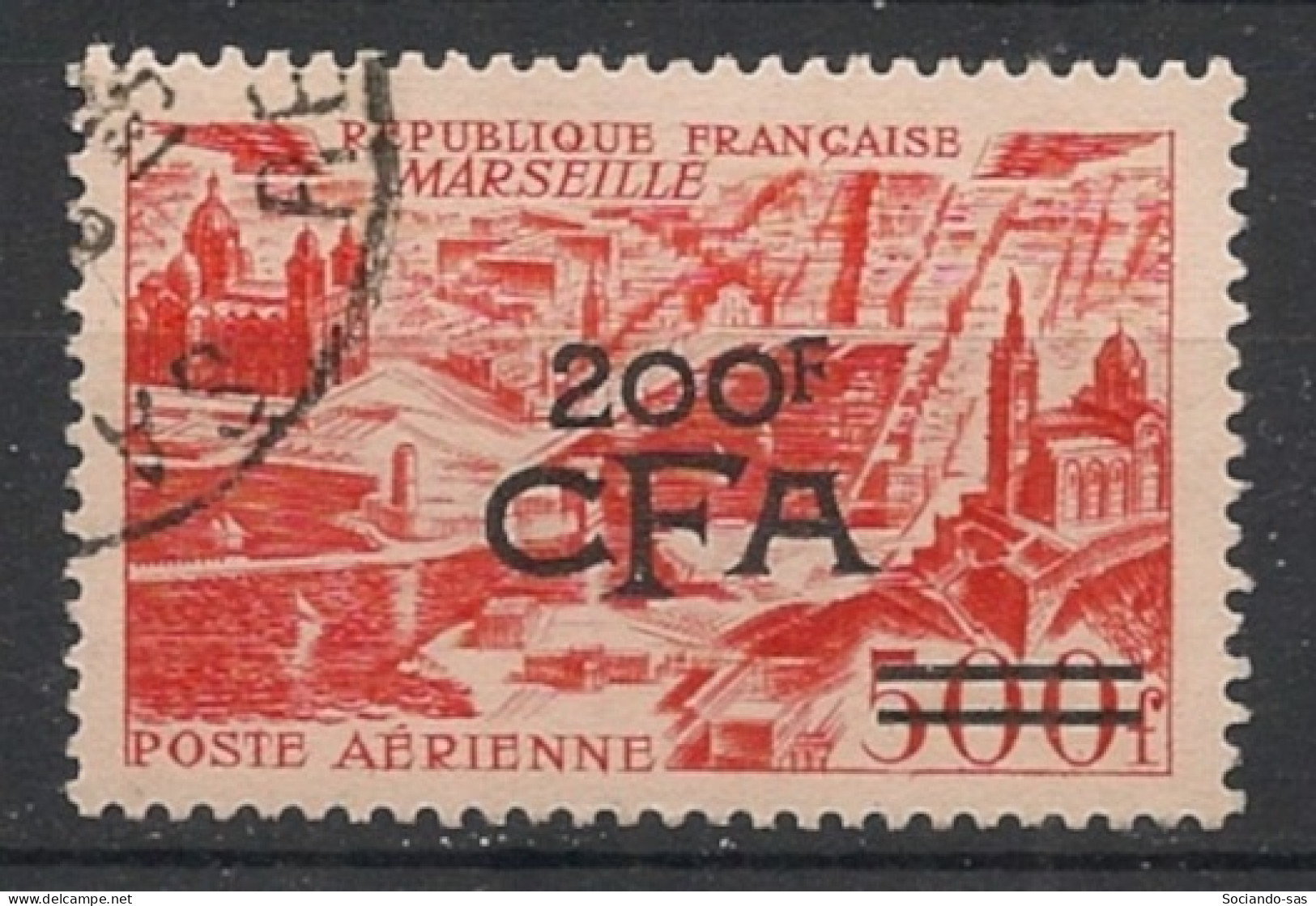 REUNION - 1951 - Poste Aérienne PA N°YT. 50 - Marseille 200f Sur 500f - Oblitéré / Used - Posta Aerea