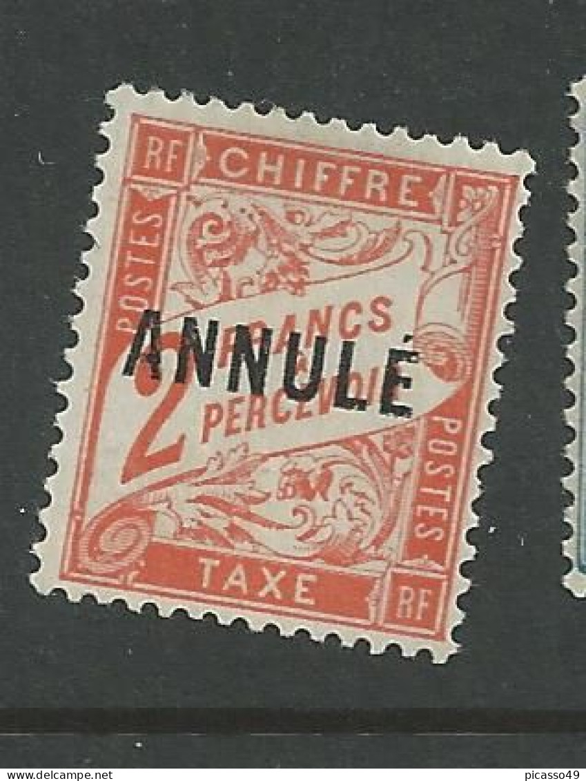 Timbre Taxe Cour D'instruction 2f Rouge Orange N° 41-CI 1 * - Lehrkurse