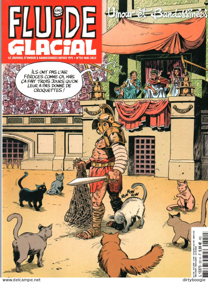 Fluide Glacial N° 551 - Mai 2022 - Diego Aranega - Reuzé - Les Mémés - Fabrice Erre - L'Abbé - Lefred-Thouron - Goossens - Fluide Glacial