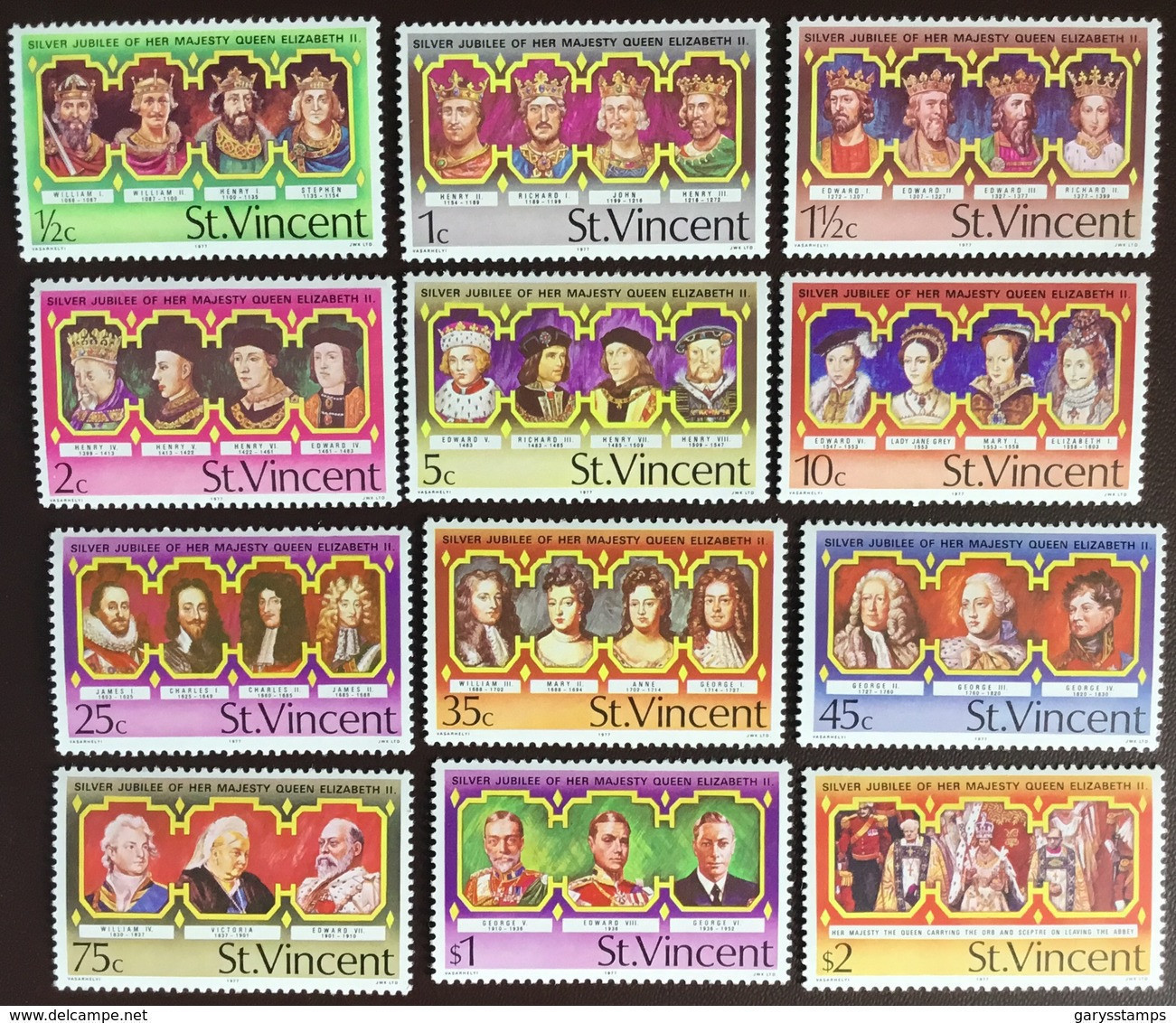 St Vincent 1977 Silver Jubilee MNH - St.Vincent (...-1979)