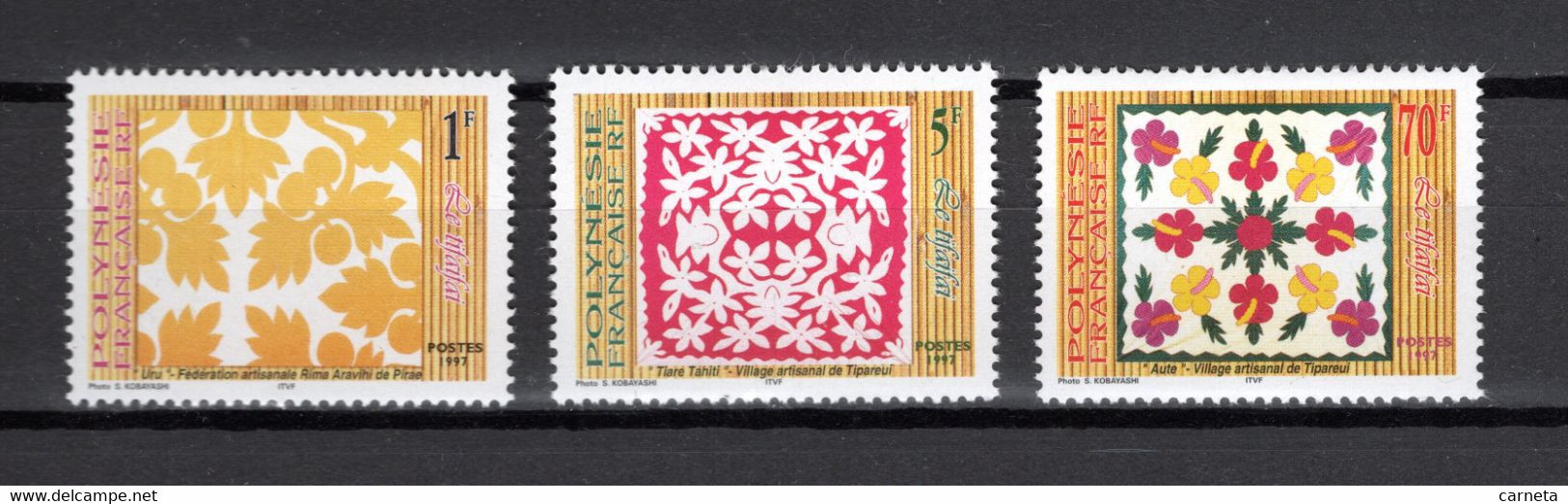 POLYNESIE  N°  528 à 530    NEUFS SANS CHARNIERE COTE  2.40€     LE TIFAIFAI - Unused Stamps