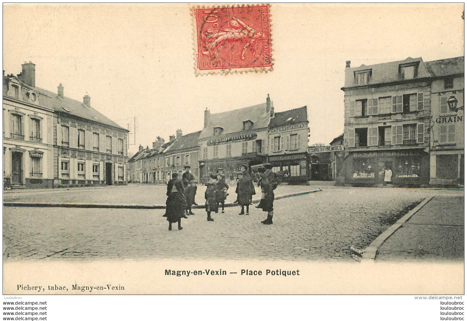 MAGNY EN VEXIN PLACE POTIQUET EDITION PICHERY - Magny En Vexin