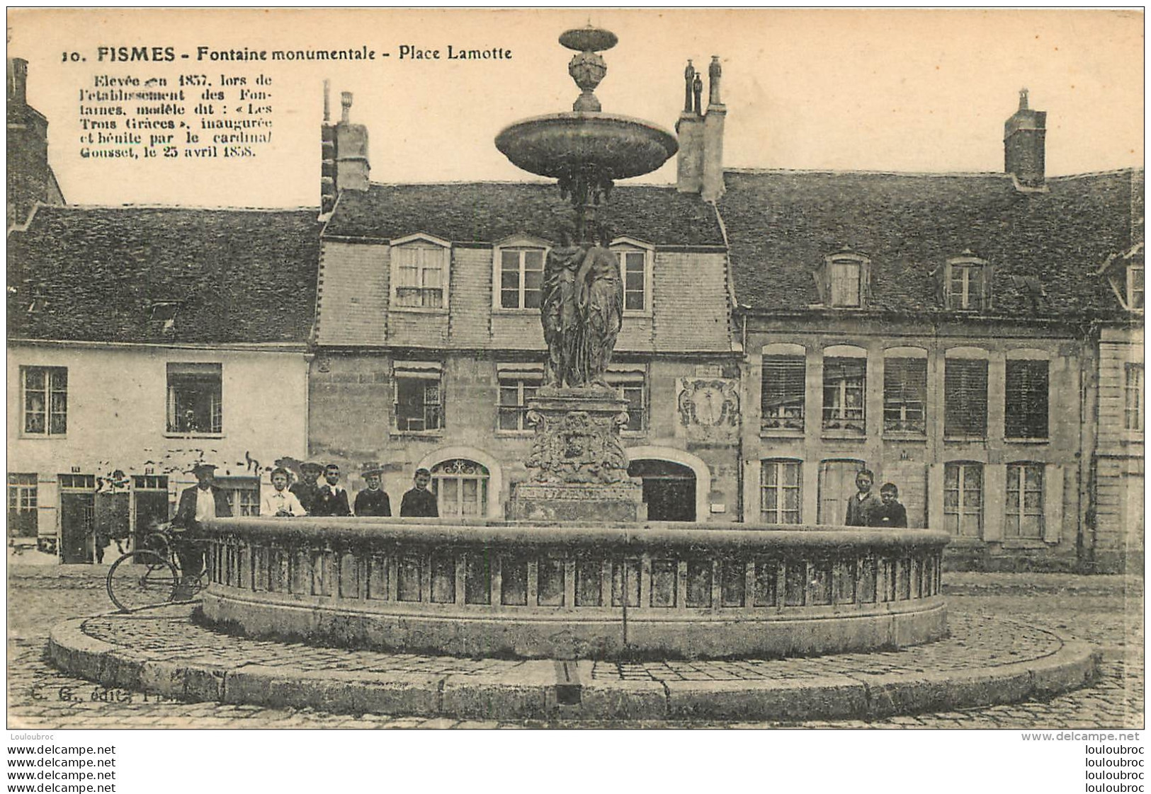 FISMES FONTAINE  MONUMENTALE PLACE LAMOTTE - Fismes